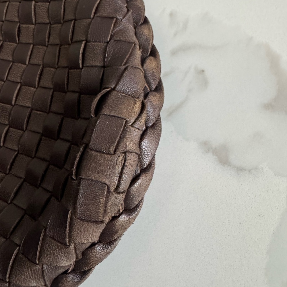 Bottega Veneta Dark Brown Intrecciato Hobo Bag - Picture 11 of 15
